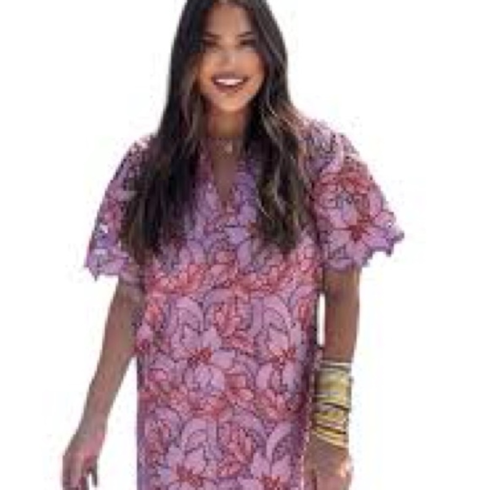 Buddy Love Purple and Red Floral Mini Dress, NWT